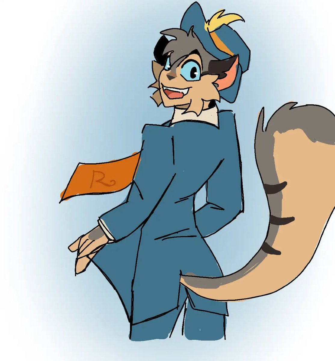 Abby_DrawZZZ's tweet image. My first Rocky drawing and my most recent! Quote your most recent and oldest Lackadaisy art!