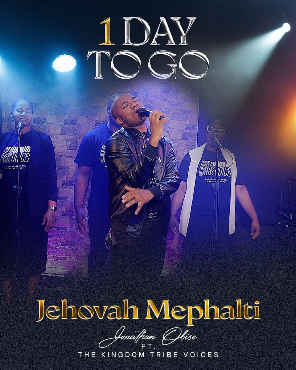 JonathanObise's tweet photo. Tomorrow, Jehovah Mephalti (The Lord Our Deliverer) drops!

Music Video to be released on Paruto Music here - https://t.co/rM58ZDJGjA by 2pm (West African Time)

Keep a date! #JehovahMephalti #SongsofDeliverance https://t.co/tLlSotF15i