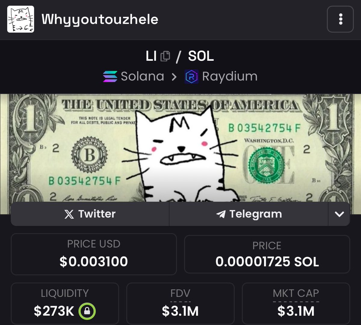 i refuse to believe $LI is a 3 million dollar coin. 

may go down as my biggest loss of the cycle. 

or will be the craziest come back. 

time will tell.