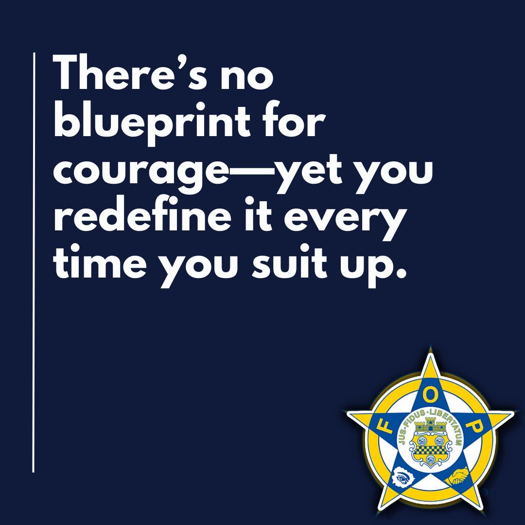 GLFOP's tweet photo. Courage isn’t taught; it’s lived. And you live it daily.
#RedefiningCourage #PoliceDedication #EverydayHero https://t.co/gahROpKCs1