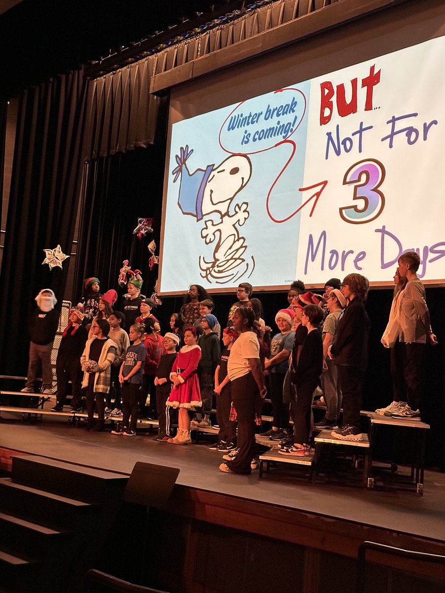 DowntownSchool's tweet photo. 5th Graders celebrated learning and the upcoming winter break at their winter concert. https://t.co/NBOvpjCk4v