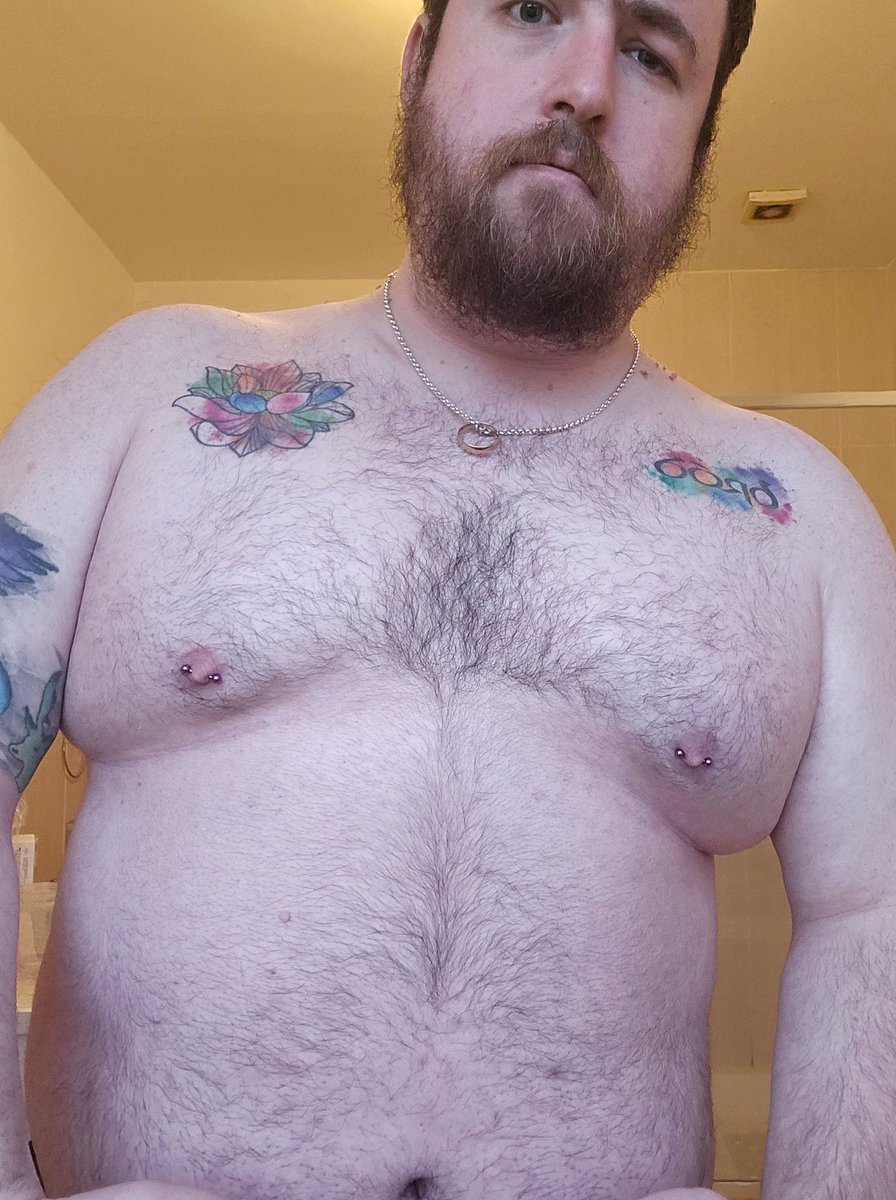 medibearable's tweet photo. Got my nipples pierced today. Woof woof https://t.co/J8R1jS04oj