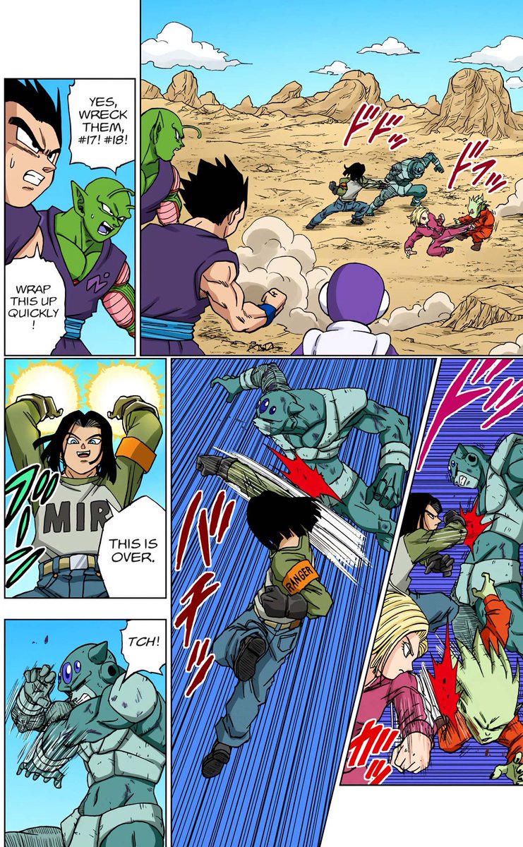 Android 17 And Android 18 Fight Off And Get The Best Of OG-73i And