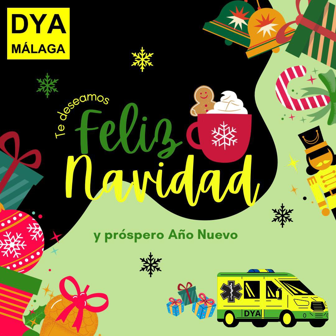 Desde DYA Málaga os deseamos a todos una felices fiestas y prospero años nuevo. 🎄🎉💛🎉🌲
Esperamos que el nuevo año venga igual de cargado de emociones y alegrías como este 2024!!
