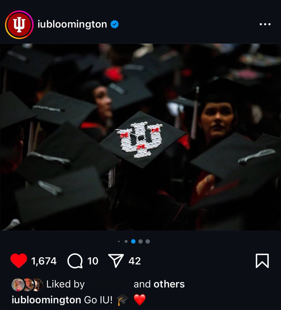 megjoconnor's tweet photo. Good enough to make it on the IU Instagram page, but is it good enough to win the decorating contest?! #IUBGradCap24 #IUBGrad24 https://t.co/i9PfggBs3s