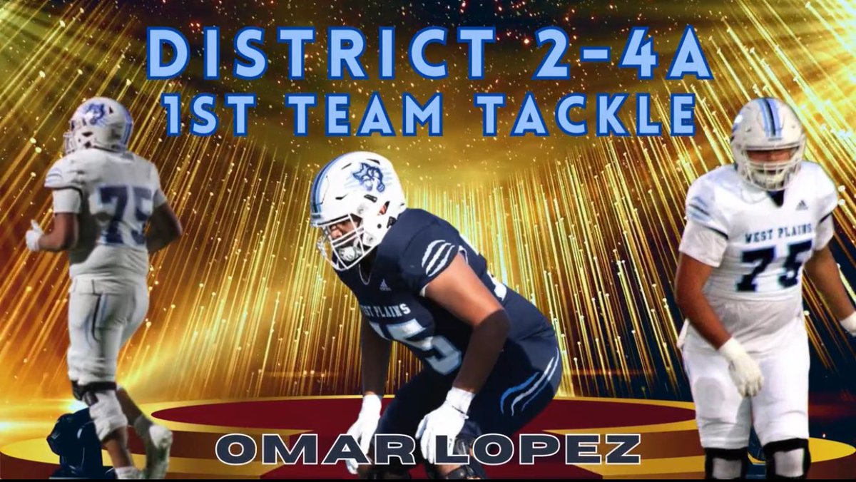Omar Lopez (@thabigo75) on Twitter photo Im so Blessed to be named 2-4A 1st Team All District Offensive Tackle
<a href="/WPlainsFB/">West Plains Wolves Football</a> <a href="/RecruitTheWest/">West Plains FB Recruiting</a>
<a href="/SteveBergeski/">Coach Bergeski CSCS</a> <a href="/GradenL/">Graden Long</a> Im so Blessed to be named 2-4A 1st Team All District Offensive Tackle
<a href="/WPlainsFB/">West Plains Wolves Football</a> <a href="/RecruitTheWest/">West Plains FB Recruiting</a>
<a href="/SteveBergeski/">Coach Bergeski CSCS</a> <a href="/GradenL/">Graden Long</a>