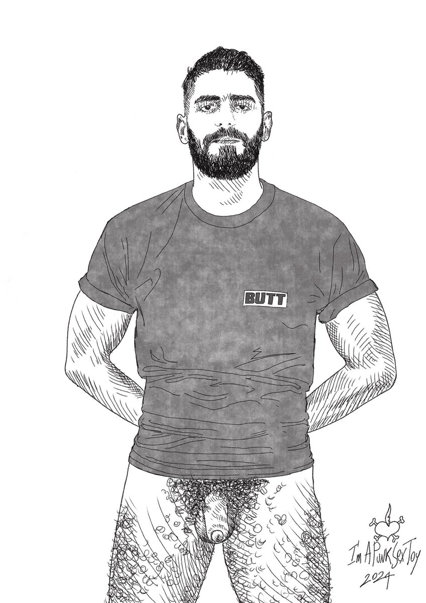 Karim from <a href="/buttmagazine/">BUTT</a> ❤️ #buttmagazine #butt #imapunksextoy 2024 
Commission open here ko-fi.com/imapunksextoy 
#drawing #portrait #nakedportrait #lgbtart #queerart #gayart