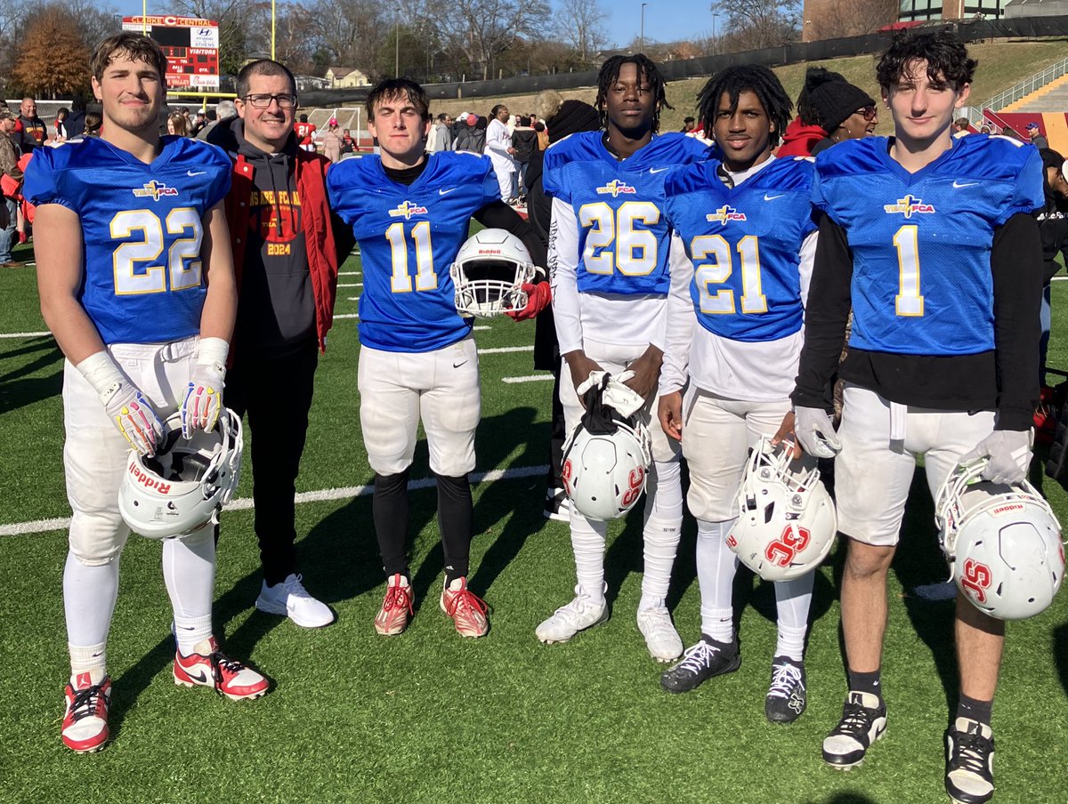 Congrats to our Redskins and the West team with the big win today in the NEGA FCA All Star game! Redskins had 1 Int, 1 FF, Blocked PAT, multiple tackles, and big catches!
