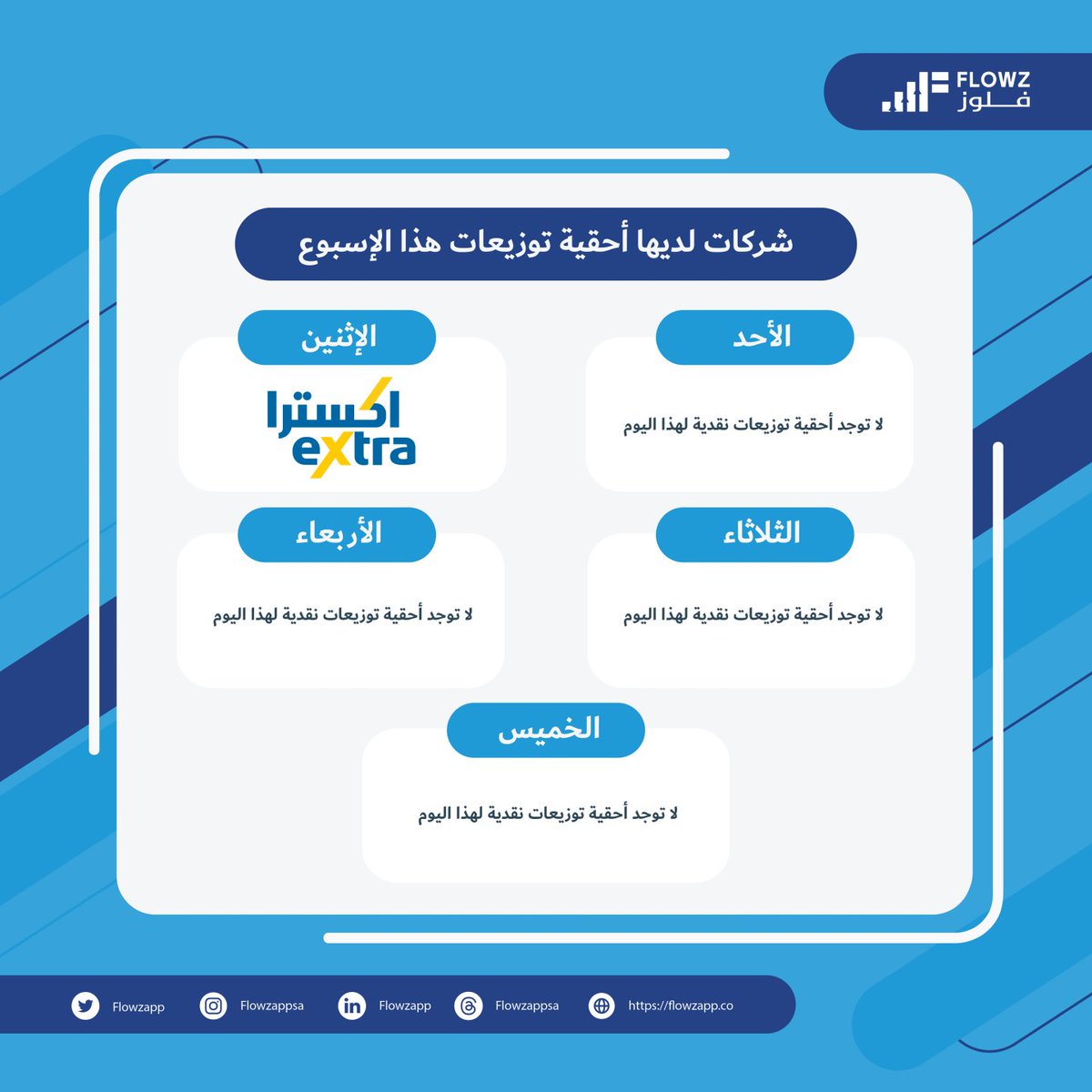 Flowzapp's tweet photo. شركات لديها أحقية توزيعات نقدية هذا الأسبوع 💵

رزمانة الاسبوع مع #فلوز 🧵👇🏼
#السوق_السعودي #تداول #تاسي https://t.co/SpIfpZG0Ek