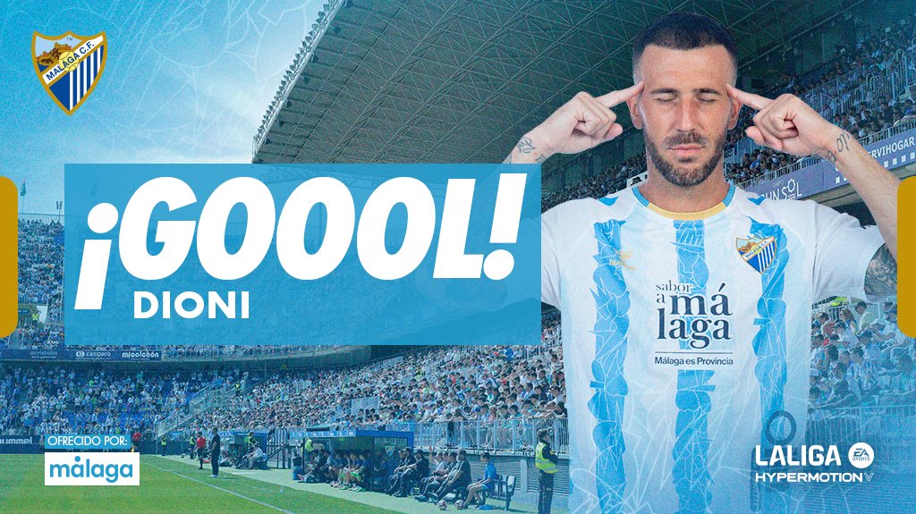 MalagaCF's tweet photo. ⏱ 86' | 1⃣➖2⃣ | ¡GOOOOOOOOOL! ¡GOOOOOOOOOL! ¡GOOOOOOOOOOL! ¡GOOOOOOOL DE DIONI! ¡GOOOOOL DEL MÁLAGAAAAAA!

Disparo cruzado del  '17' blanquiazul que adelanta al equipo. ¡Vamos, Málaga!

#RealSportingMálaga https://t.co/2y0nF6PQJF