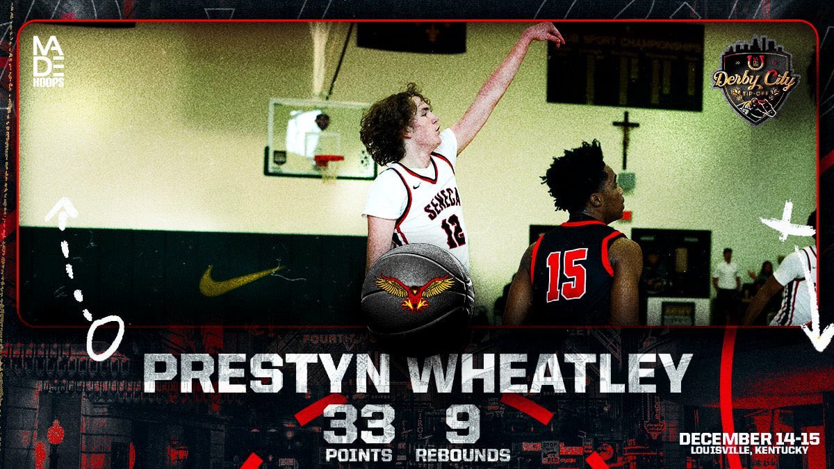 Derby City Spotlight: Prestyn Wheatley

In a loaded 2028 class in the Bluegrass State, Seneca’s Prestyn Wheatley is one of the top producers early on. 

Skilled, crafty wing with grit and an uncanny ability to score around the basket. 

🔗: madehoops.com/made-society/a…