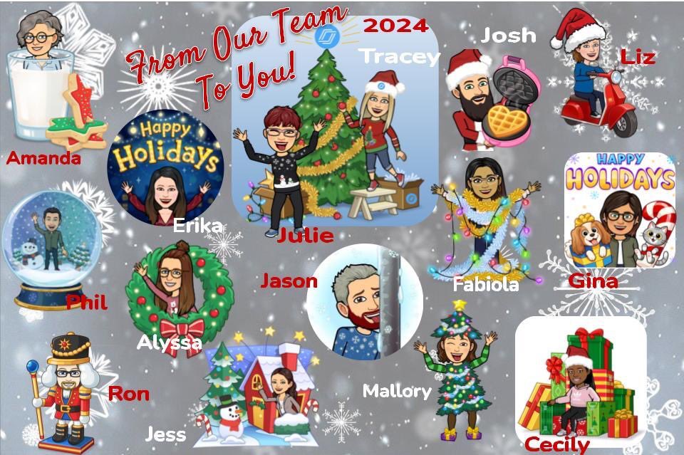 DrEdTech10's tweet photo. Happy Holidays from the @nearpod Professional Services team! I am incredibly blessed to work with such an intelligent, innovative, and collaborative team. Here’s to more achievements together in the coming year. Cheers to you all! https://t.co/dsLZeK3k7V
