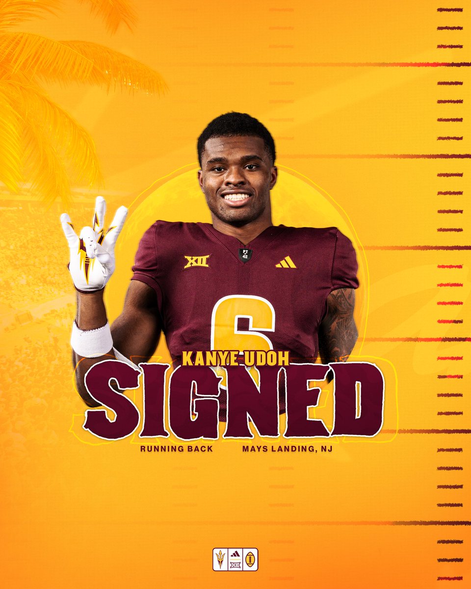 Sun Devil Football (@asufootball) on Twitter photo Officially official βοΈ
Welcome to the valley <a href="/KanyeUdoh6/">Kanye Udoh π</a> !
#ForksUp /// #ActivateTheValley Officially official βοΈ
Welcome to the valley <a href="/KanyeUdoh6/">Kanye Udoh π</a> !
#ForksUp /// #ActivateTheValley