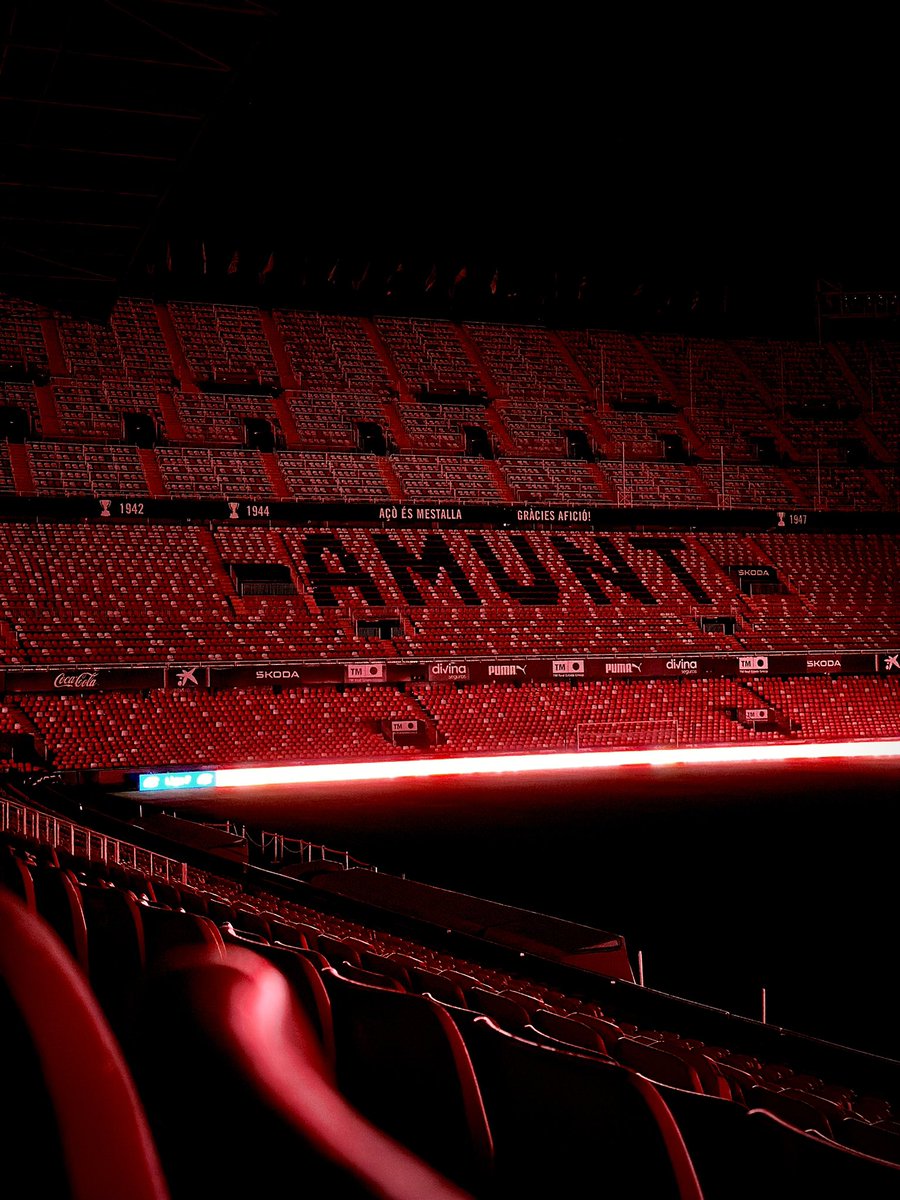 Alaves's tweet photo. Nit a Mestalla, hogar del @valenciacf 🦇🌙

#ValenciaAlavés | #GoazenGlorioso ⚪️🔵 https://t.co/1q63C05yub