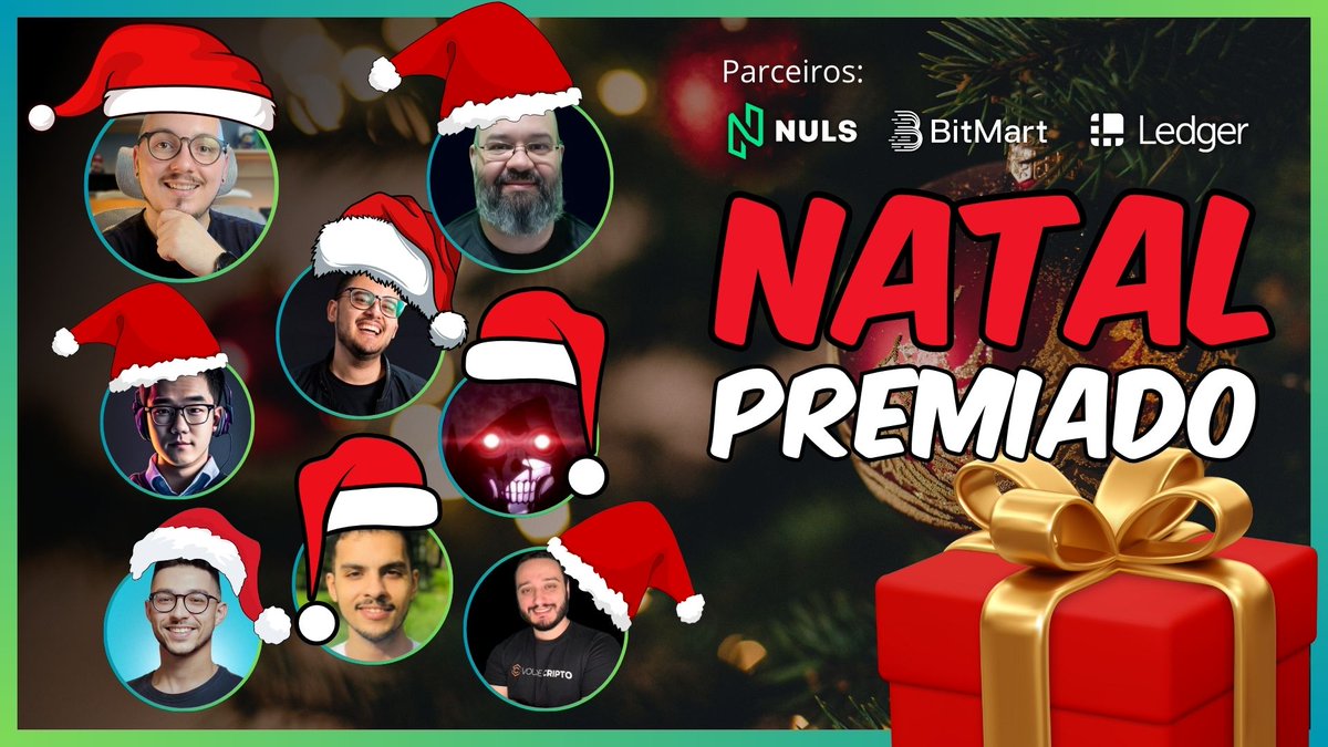vinibitnoob's tweet image. 🎄BITNOOB E O NATAL PRÊMIADO! 🎅

O Canal Bitnoob se juntou a grandes marcas para fazer seu Natal mais feliz, NULS, Bitmart e Ledger veio para trazer diversos prêmios durante as transmissões.

4 LIVEs, uma por dia, do dia 20 ao 23 ás 12:00h UTC-3 (Brasília) com convidados…