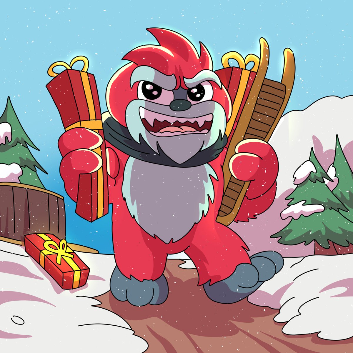 Santa’s been replaced... and the Yeti isn’t handing out teddy bears. 🎁   Get ready, the holidays just got wild. 🐾