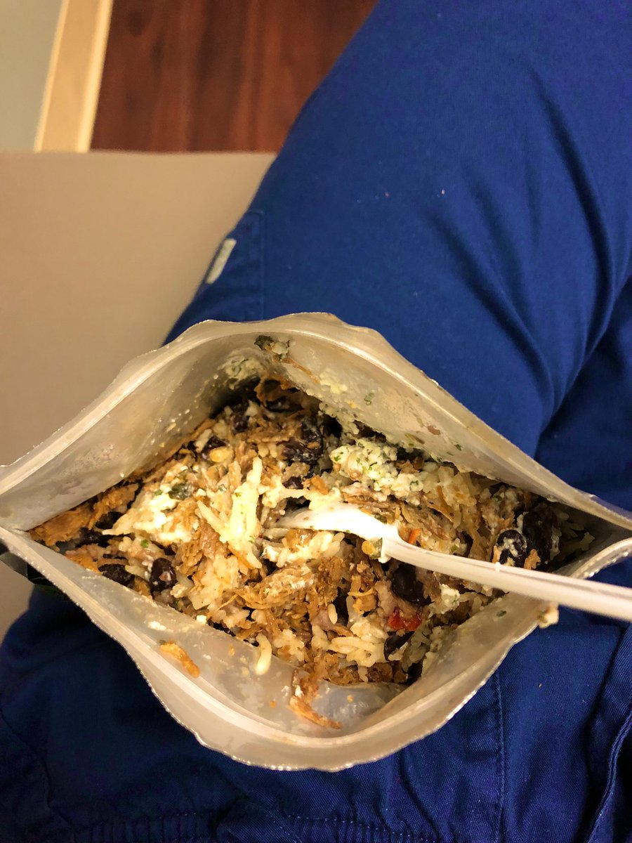 Yesterday, I had the pleasure of trying out <a href="/BowTiedEzer/">BowTiedEzer | 🏕️ The Camp Mom</a> and <a href="/bowtiedbackpack/">BowTiedBackpacker</a> ‘s new venture, Venture Vittles, Chipotle Beef Burrito Bowl with cilantro lime crema.

OMG!! It was so good!! Imagine camping out and eating out of a package, but it tastes DELICIOUS!!!

I highly