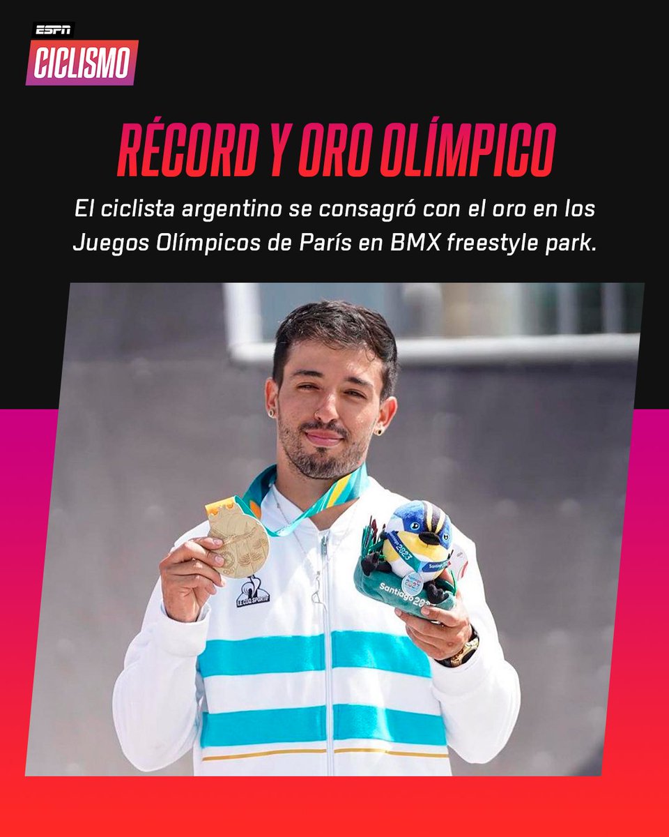 ESPNCiclismo's tweet photo. ¿Maligno? Pero sí es buenísimo. 🤩🇦🇷
José #TorresGil vivió un 2024 de ensueño: oro olímpico, subcampeonato del mundo, premio Olimpia de ciclismo y lograr trascendencia en el deporte nacional. ¡Aplausos para él! 👏 https://t.co/Ni2GUrGJQP