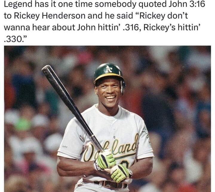 Rickey Henderson in a nutshell
