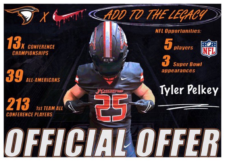 TylerPelkey57's tweet photo. #AGTG Blessed to receive my sixth offer from @AUFootball__ 
@coachmonty11 @coach_codd https://t.co/11GwfM00R9