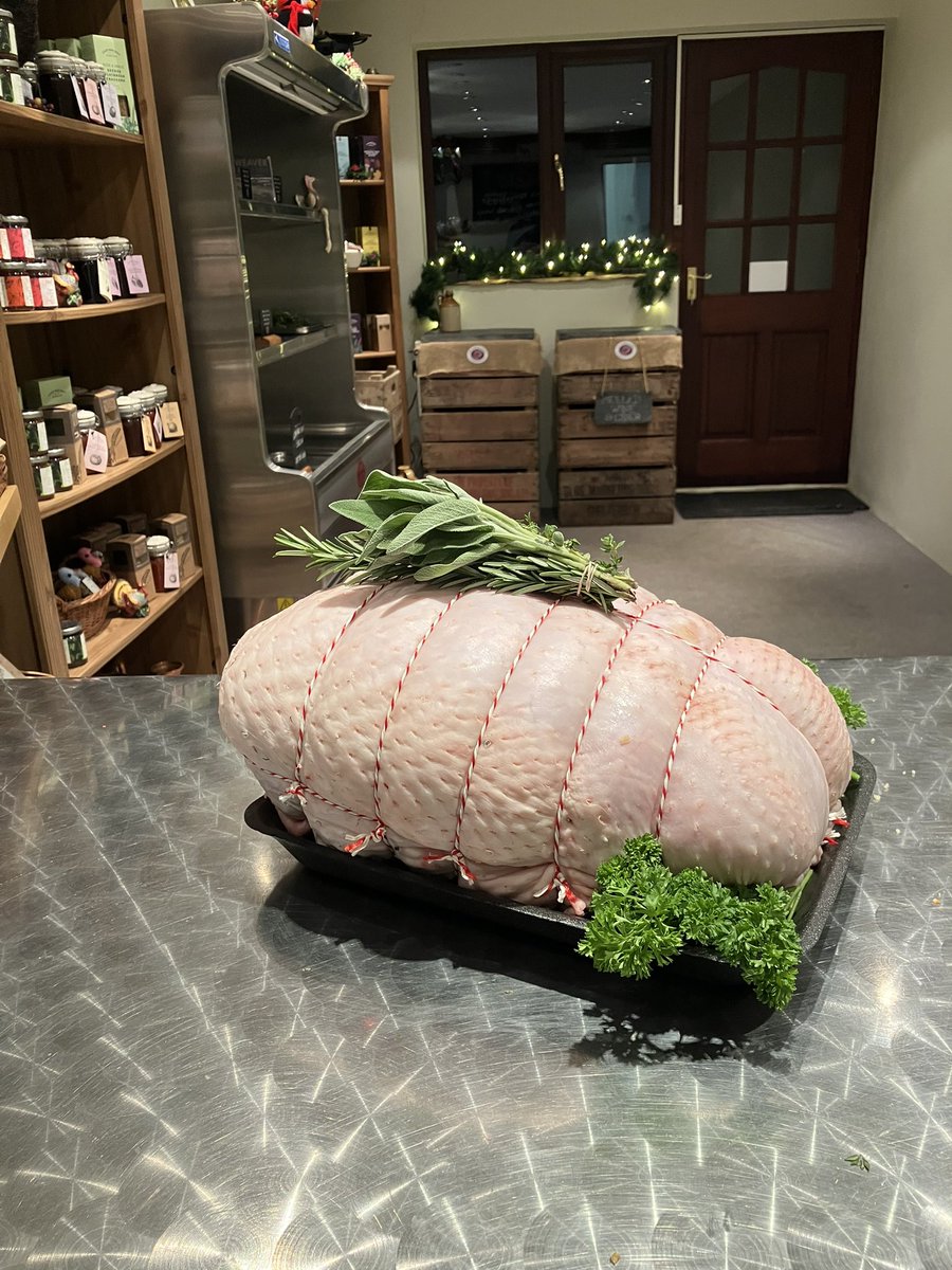 A work of (H)art. A 7kg free range bronze turkey crown ready for collection tomorrow.