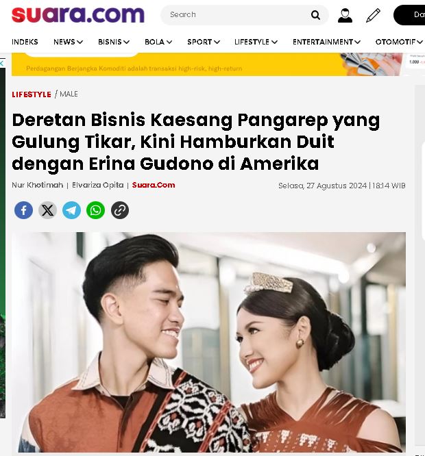 Bisnis Kaesang dari tahun 2022 - 2024
Enakan jadi ketum partai, saya yakin akan tahan lama.