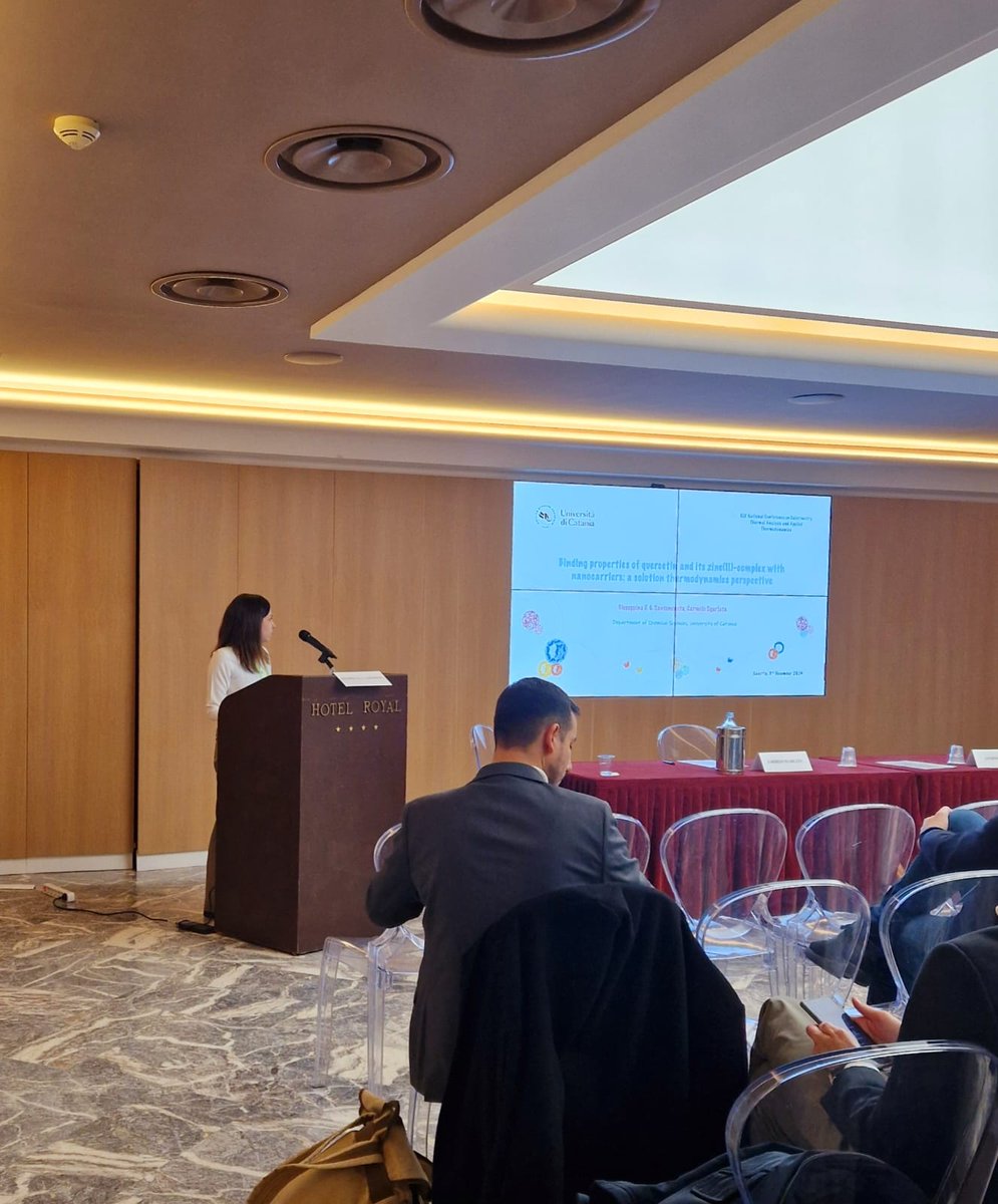 LabCaSAC's tweet photo. We were pleased to attend the XLV National Conference on Calorimetry, 
Thermal Analysis and Applied Thermodynamics (#AICAT2024) held in Caserta (Italy) from 9th to 11th of December. 
We shared our work on #thermodynamic studies for developing nanocarriers. https://t.co/m4g2c7hX5W
