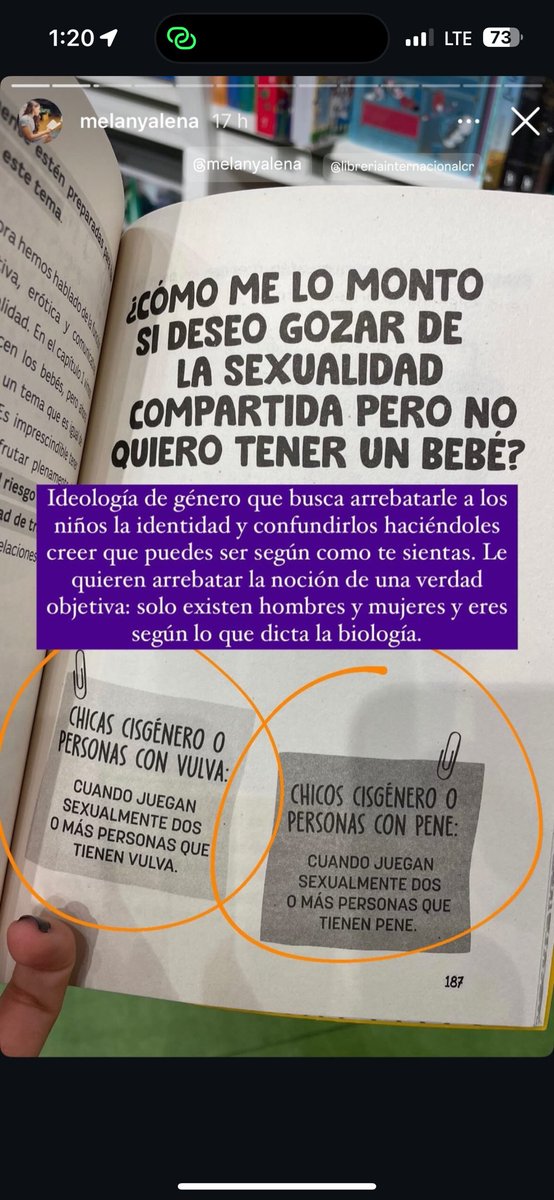 DefendamosCR's tweet photo. Entre adultos, siempre que sea de manera consensuada y en su intimidad, es cosa de cada quien lo que haga, pero CON LOS NIÑOS NO SE METAN!!! 

Esto es no solo para contribuir a la ideología de género y adoctrinamiento, pero para favorecer (y promover) las relaciones impropias entre menores y adultos!

@LibreriaInterCR ustedes no tienen ni moral ni vergüenza! Indecentes!
