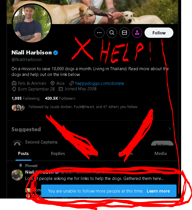 TheDevilCloud's tweet photo. Fix this crap @X @SUPPORT @PREMIUM @ELONMUSK
Plus for the annoyance of all the X users you should help every single person that Grok suggested to me doing #charity that I can not follow. @Tesla @Tesla_Optimus @SpaceX @boringcompany Come on #GrokDaddy you got the tokens. ♥ https://t.co/KlukSzcvOU