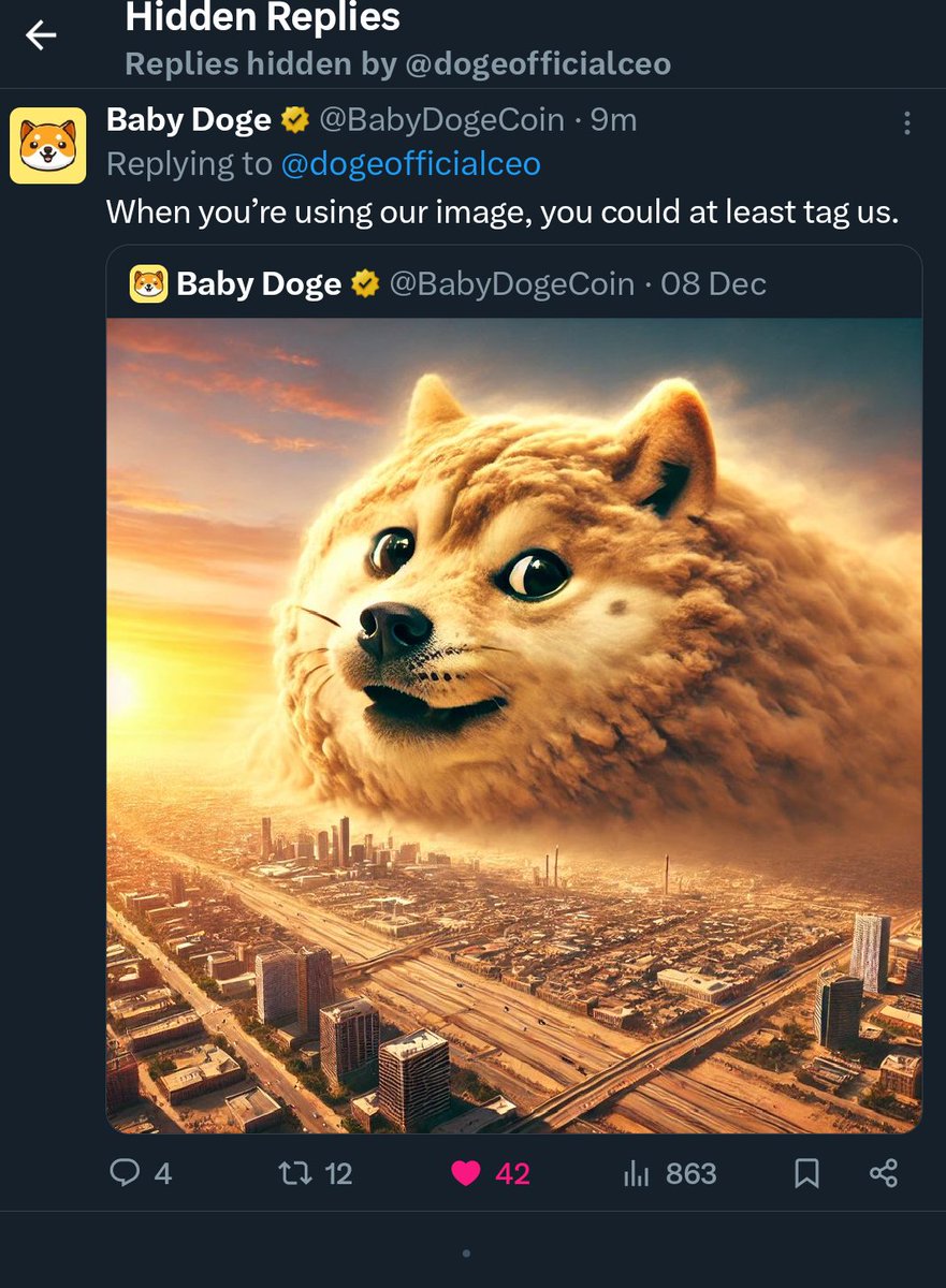 SVGOracleX's tweet photo. @babydoge @dogeofficialceo 💀💀💀 https://t.co/RXcKG7J7xs