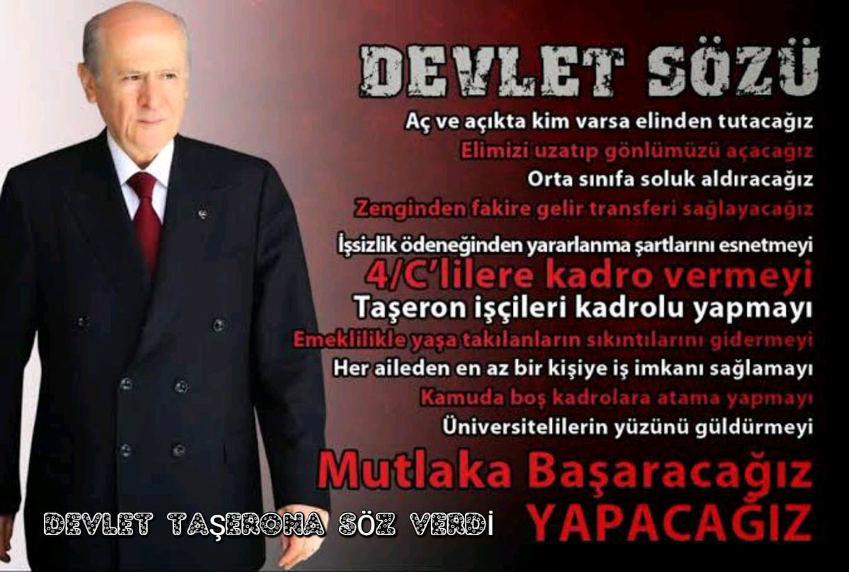 DevletTaşerona SözVerdi
şirkete değil devlete çalışmak istiyoruz