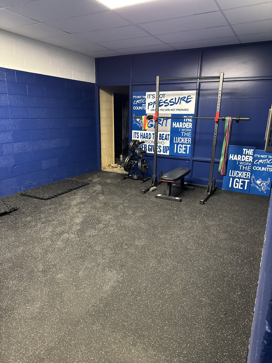 Got the floor down in the workout room #progress #offseasonstartssoon