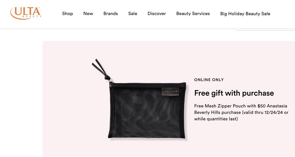 sa1tyAF's tweet photo. Wow @ultabeauty @ABHcosmetics only for $50? Don't get too carried away with your generosity! I could always use more  junk to shove in the back of my bathroom drawers until purging season.. https://t.co/lfvW1cEwdY