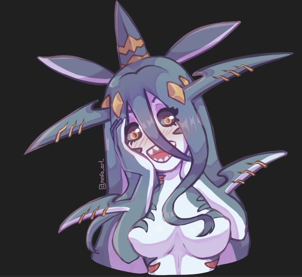 ninfa060's tweet photo. Hi, I made this drawing of the #fowtcg character by my favorite wonderful artist @rumie_take 💜💜 https://t.co/4KPCSVIL5q