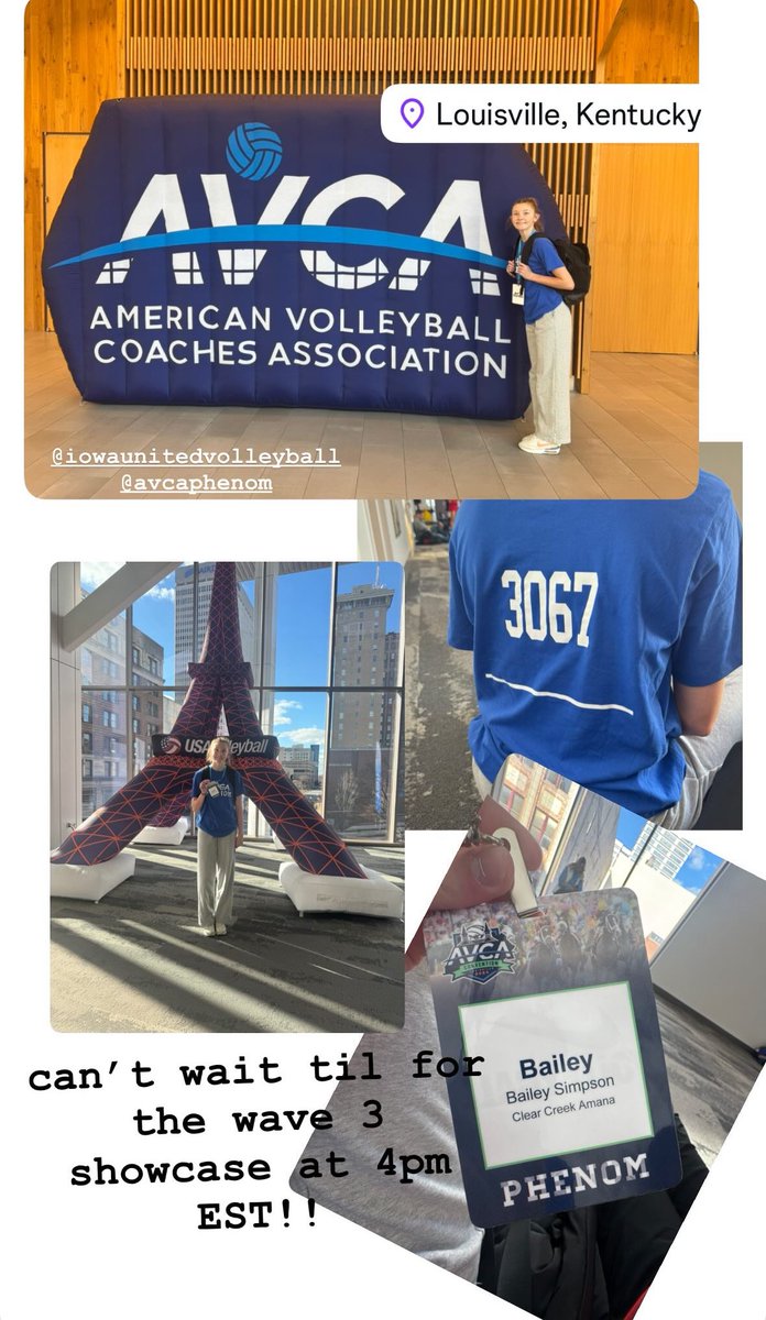 Bailey Simpson (@bailey_simp10) on Twitter photo So excited to be here at <a href="/AVCAPhenom/">Phenom</a> showcase here in Louisville! Excited to represent <a href="/CCAClippersVB/">CCA Volleyball</a> and <a href="/IowaUnitedVB/">Iowa United Volleyball</a>! So excited to be here at <a href="/AVCAPhenom/">Phenom</a> showcase here in Louisville! Excited to represent <a href="/CCAClippersVB/">CCA Volleyball</a> and <a href="/IowaUnitedVB/">Iowa United Volleyball</a>!