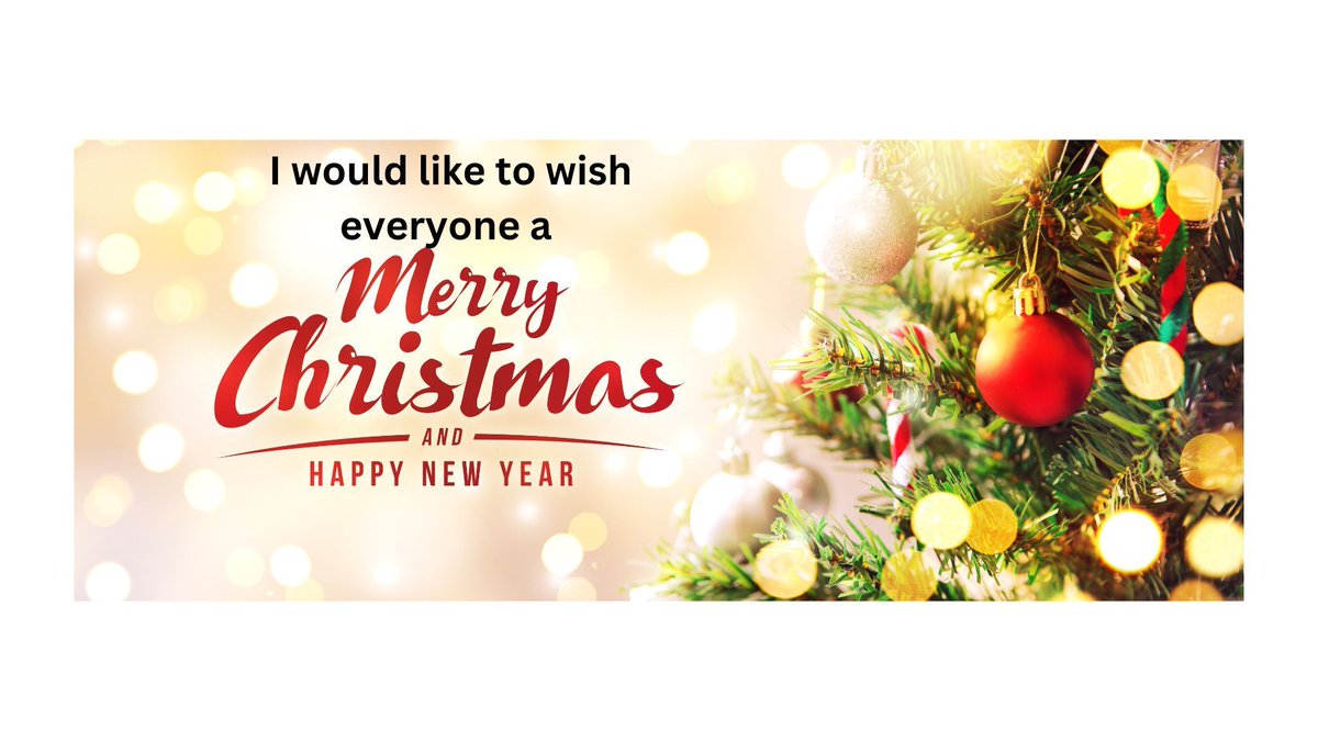 🎄 Merry Christmas &amp; Happy New Year! 🎅✨

Wishing you joy, love, and success this holiday season. Here’s to an exciting new year filled with opportunities!

Thank you for being part of my journey in 2024 – let’s make 2025 even brighter! 🌟

#MerryChristmas #HappyNewYear