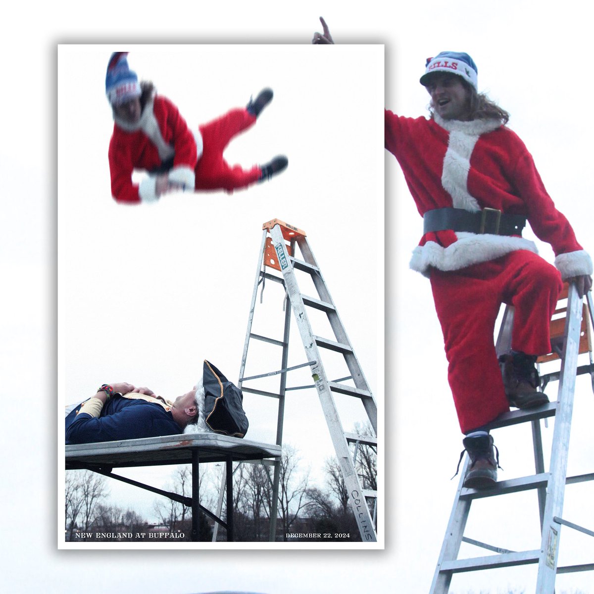 lefternco's tweet image. “THE BEST WAY TO SPREAD HOLIDAY CHEER IS YELLING ‘GO BILLS’ FOR ALL TO HEAR”
by Max Collins 

#NEvsBUF | #Bills | #Patriots 
#BillsMafia | #NEpats 

stamped &amp;amp; numbered prints available until tomorrow 👉 leftern.co/product/the-be…