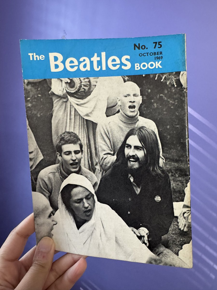 I GOT A BEATLES MONTHLY BOOK FROM 1969 WITH THE ORIGINAL PRICE STILL ON IT