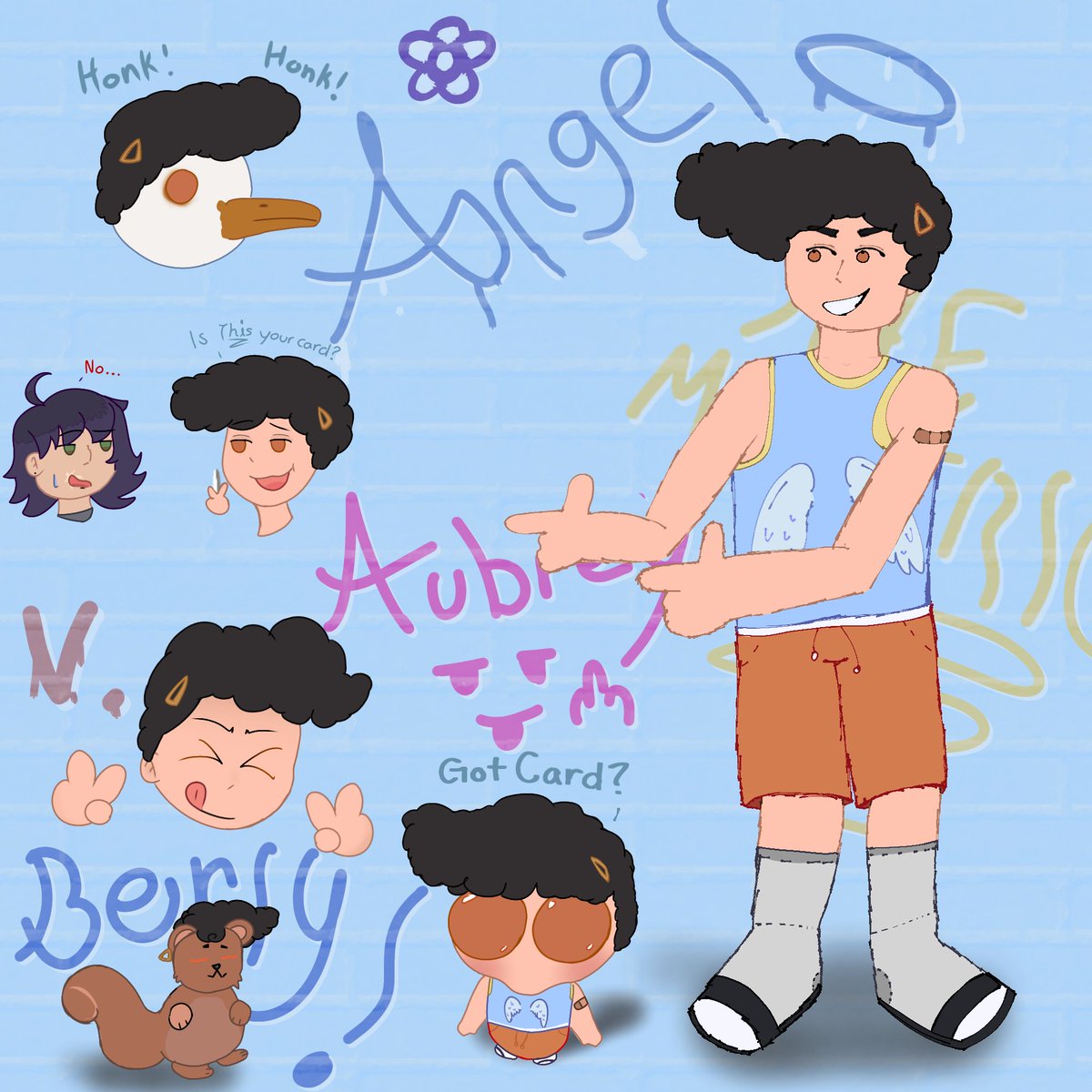 MaybeNIX's tweet photo. Angel Doodle Page 🃏‼️

Ft..skater...I guess

<#OMORI, #omorifanart, #omoriangel, #angelomori,#omorihooligans > https://t.co/rpgVId96uk
