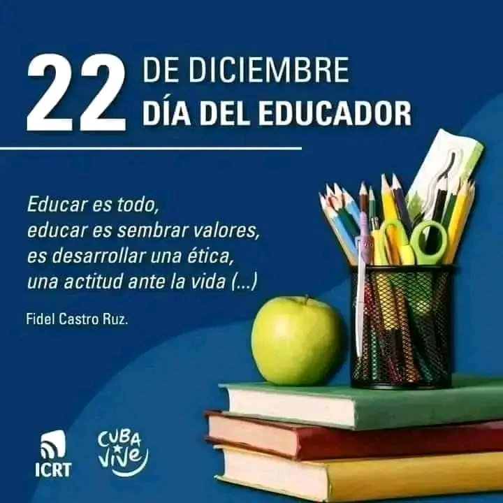 Felicidades educadores!! #CubaEsRevolución