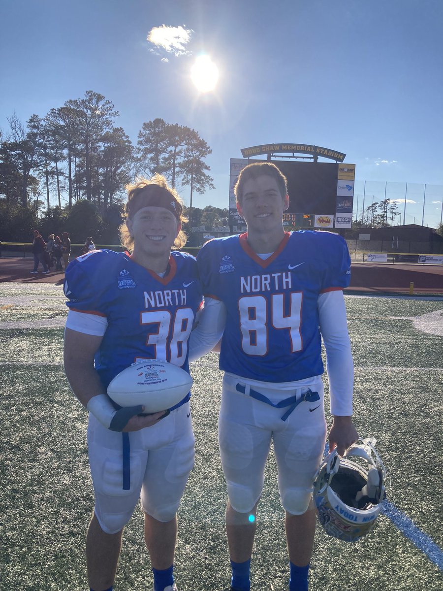 D.W. Daniel Football (@dwdanielfb) on Twitter photo The North team wins 24-7!
Congratulations to <a href="/Spencer_Conn15/">Spencer Conn</a> on being named the North Team Defensive MVP! <a href="/BruceBrown2025/">Bruce Brown</a> was 1/1 on FG, 3/3 PAT and 1 touchback. Go Lions! #WinToday! The North team wins 24-7!
Congratulations to <a href="/Spencer_Conn15/">Spencer Conn</a> on being named the North Team Defensive MVP! <a href="/BruceBrown2025/">Bruce Brown</a> was 1/1 on FG, 3/3 PAT and 1 touchback. Go Lions! #WinToday!