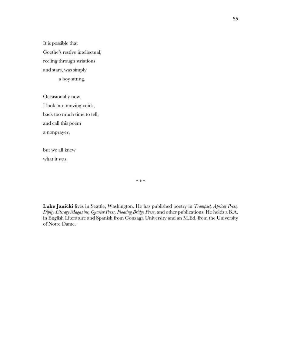 Luke Janicki (@luke_janicki) on Twitter photo The London Arts-Based Research Centre (<a href="/IndelibleLit/">London Arts-Based Research Centre 🪶Indelible</a>) has published my poem “Occasionally Now.” Full text in the images, Indelible: Issue 8 for purchase here: indeliblelit.com/2024/12/17/iss… The London Arts-Based Research Centre (<a href="/IndelibleLit/">London Arts-Based Research Centre 🪶Indelible</a>) has published my poem “Occasionally Now.” Full text in the images, Indelible: Issue 8 for purchase here: indeliblelit.com/2024/12/17/iss…