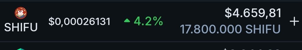 The $Shifu value I have is currently $4600. 
Would it be 460,000$ ? 
Of course it will :)
#SHIFU #ETH #AIAgents #BTC #shifu_token
