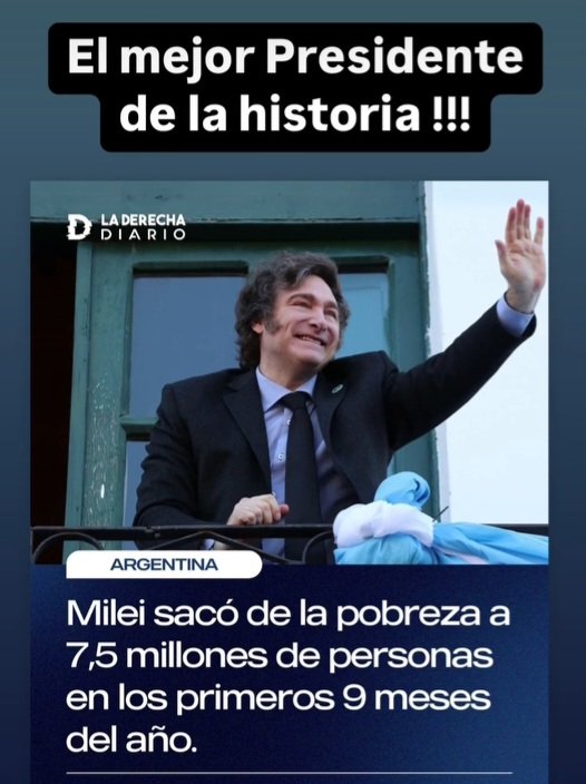 #DefensoresDeLasDemocracias (@clau_claudius8) on Twitter photo #GraciasMilei
#MileiEstaLoco???
#ElMejorGobiernoDeLaHistoria!
Yo vote a <a href="/PatoBullrich/">Patricia Bullrich</a> porque decian "Milei esta loco..."
Hoy digo #GraciasMilei
#VivaLaLibertadCarajo!
#VivaLaPatriaCarajo! #GraciasMilei
#MileiEstaLoco???
#ElMejorGobiernoDeLaHistoria!
Yo vote a <a href="/PatoBullrich/">Patricia Bullrich</a> porque decian "Milei esta loco..."
Hoy digo #GraciasMilei
#VivaLaLibertadCarajo!
#VivaLaPatriaCarajo!