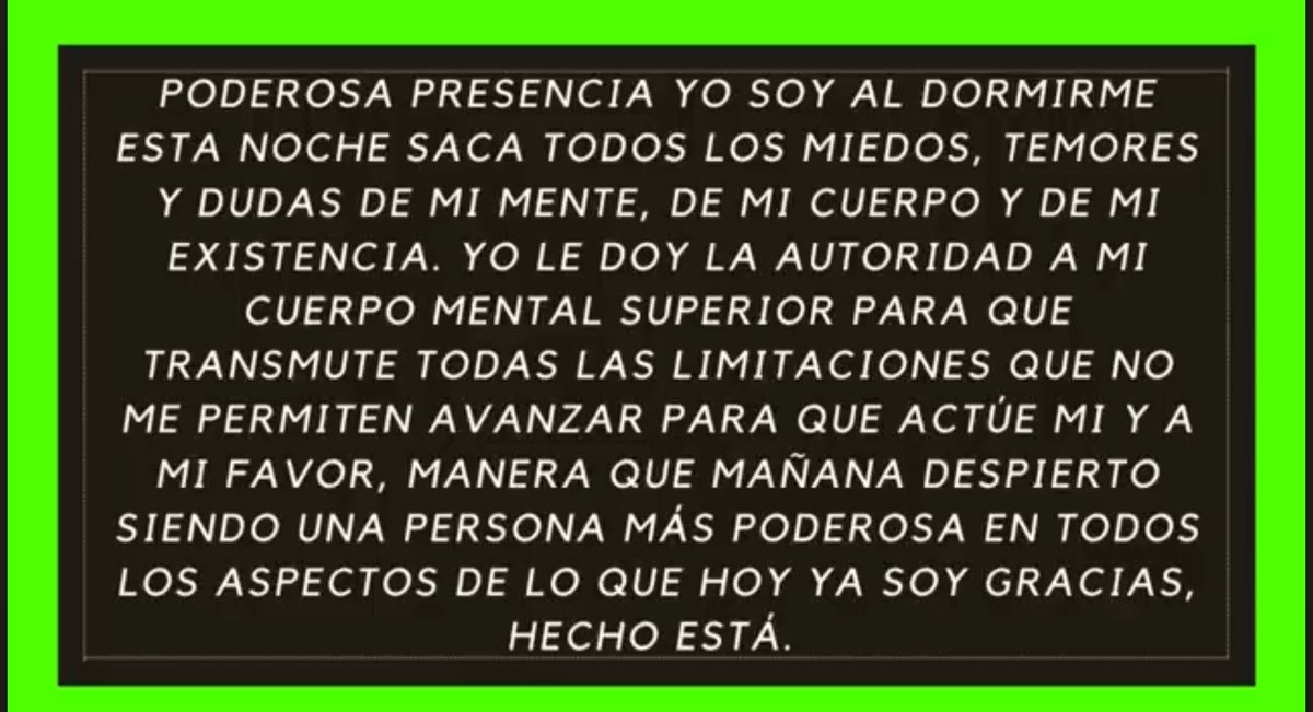 Chinave7's tweet photo. Decreto poderoso de Coni Méndez https://t.co/5bzDPZdv1k