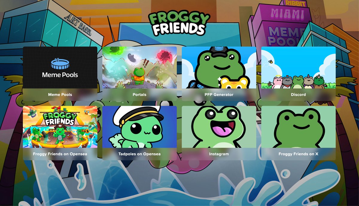 Froggy Friends website redesign v1 on froggyfriends.io