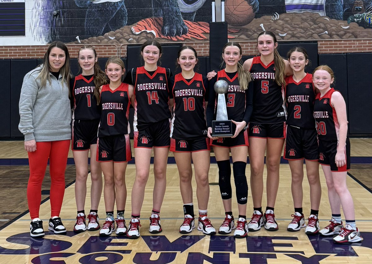 The Lady Warriors pick up a championship at the Holiday Hoopin’ tournament in Sevierville. #runitback