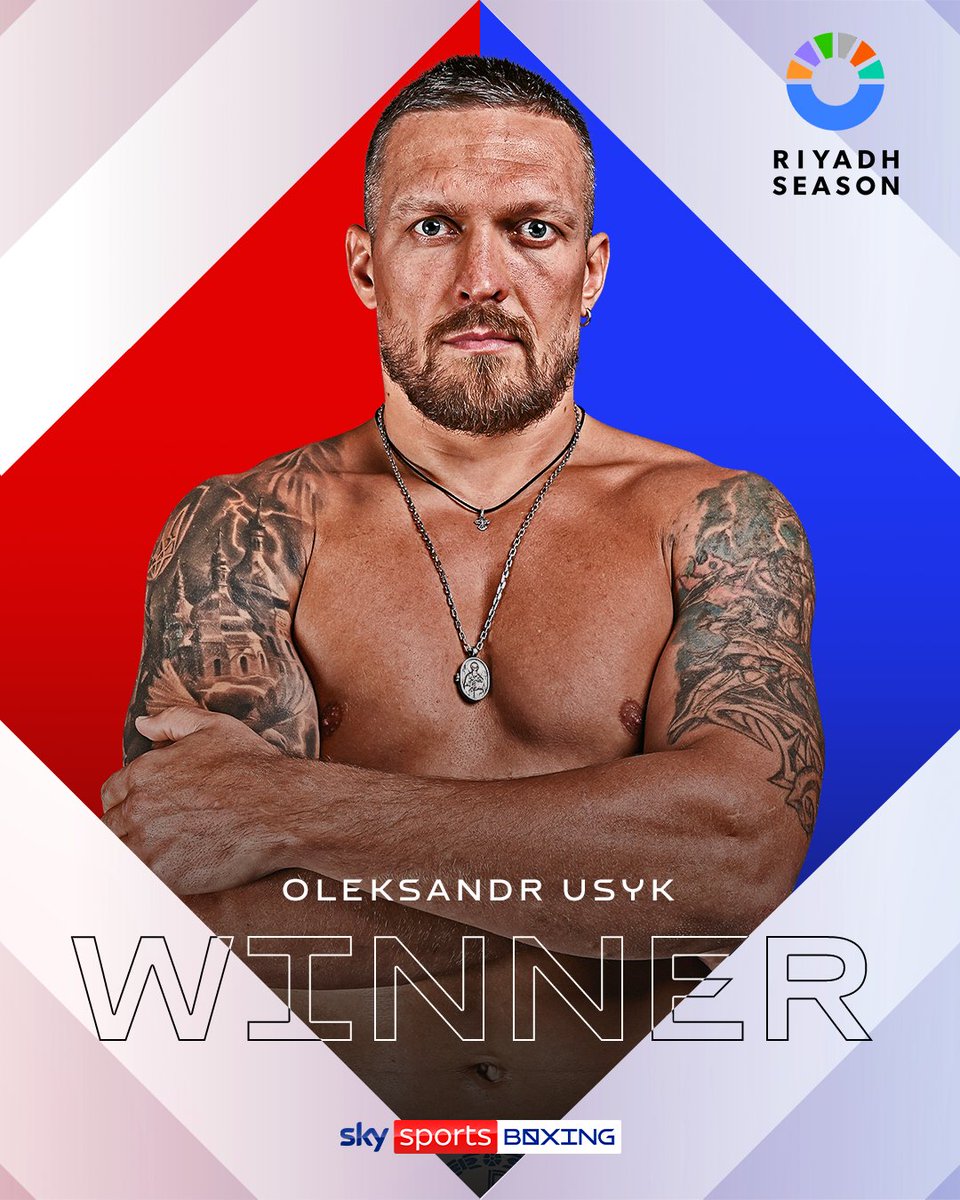 USYK DOES IT AGAIN! 👑 🥊

Oleksandr Usyk beats Tyson Fury by unanimous decision to stay undefeated 💥

#UsykFury2 x #RiyadhSeason | Live on Sky Sports Box Office