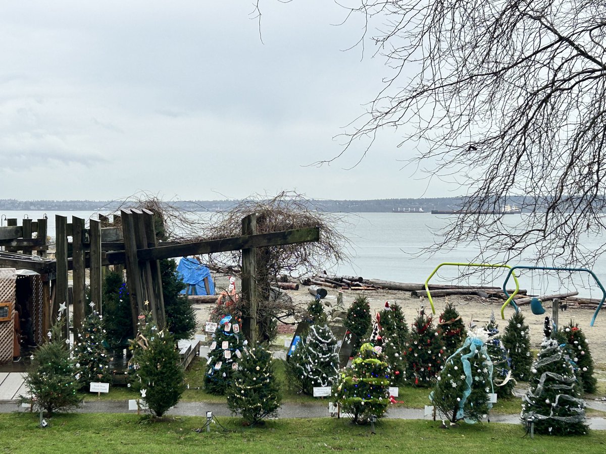 Festival magic. Skies are clearing over Dundarave Beach, with concerts slated to start at 2. Don’t miss a moment of our legendary Christmas Wassail &amp; Bonfire Night 🌟 #westvan