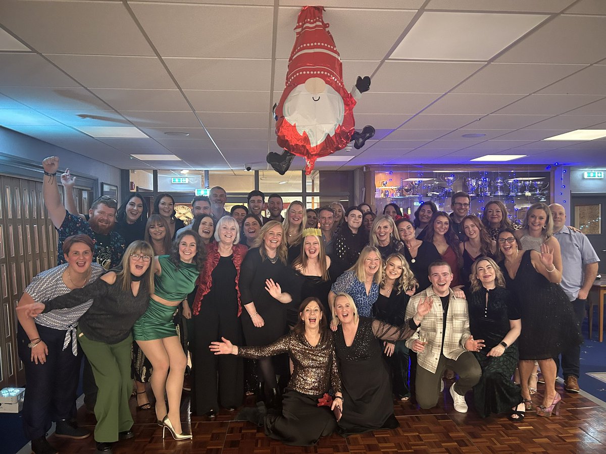 And that’s a wrap 🎁💝🎄A well deserved Christmas Night Out for all the incredible staff <a href="/stbenedictsren/">St Benedict's High School</a> 
We wish all our community a very Merry Christmas and a truly successful and Happy New Year 💛🎊